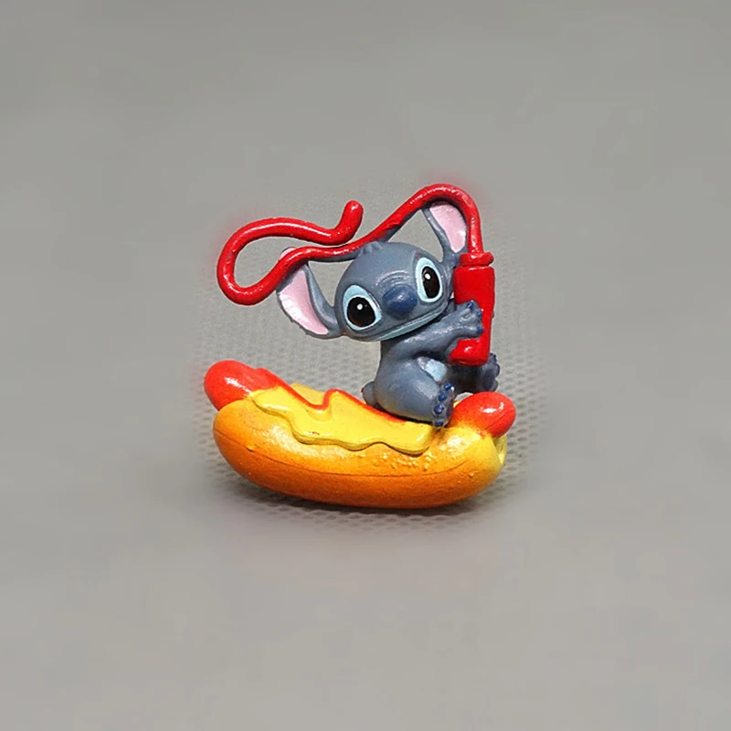 11 шт. Дисней Лило и Стич мультяшный мини стежок с гамбургером мороженое модель