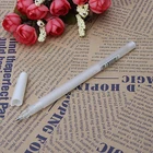 Ручки с белым крючком для подкладки, новинка, хайлайтер из черной бумаги 0,8 мм