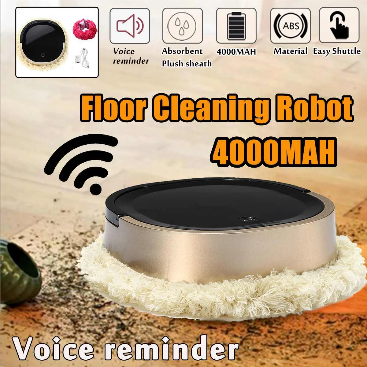 4000 мАч Беспроводная Бытовая умная робот-пылесос для уборки пола | техника