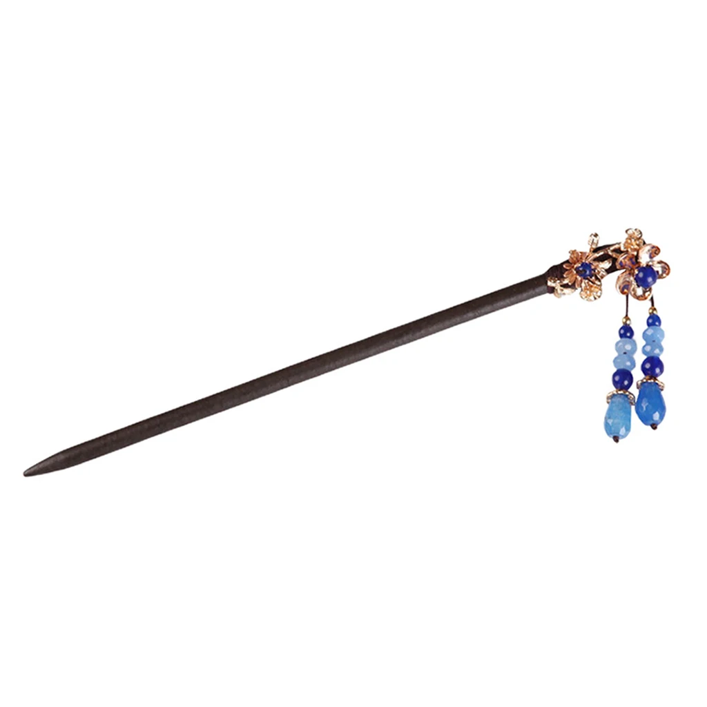 

Womens Retro Chinese Style Flower Hair Pins Chopsticks Hair Styling Accessories