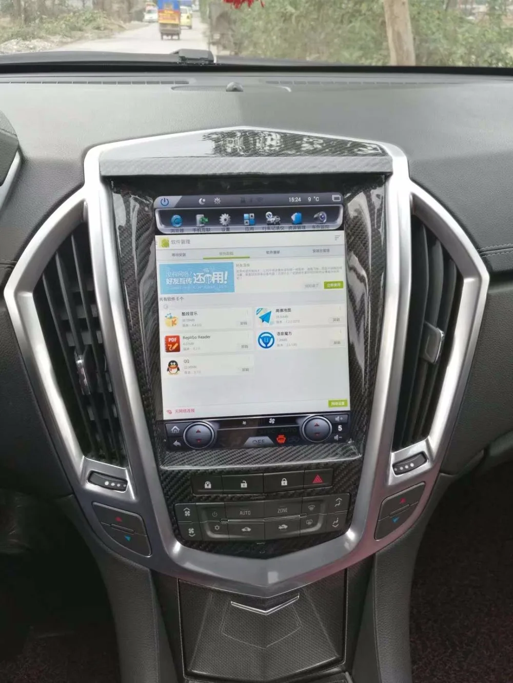 Экран Tesla Android px6 для Cadillac SRX 2009 2012 автомобильный мультимедийный стереоплеер радио