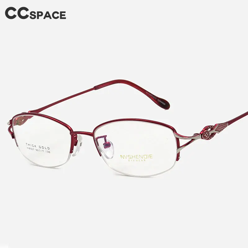 49201 Полуободковые оправы очков роскошные женские оптические модные компьютерные