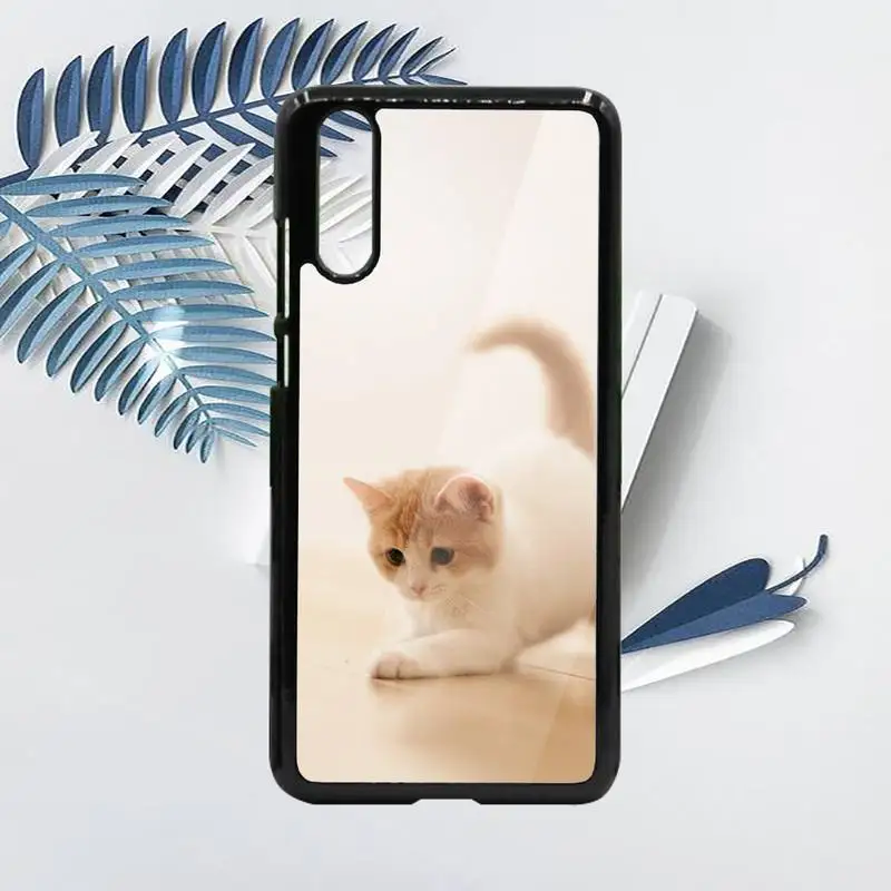 

Cute animal Cat Phone Case PC For Samsung galaxy S note 8 9 20 10 e lite2019 plus pro ultra