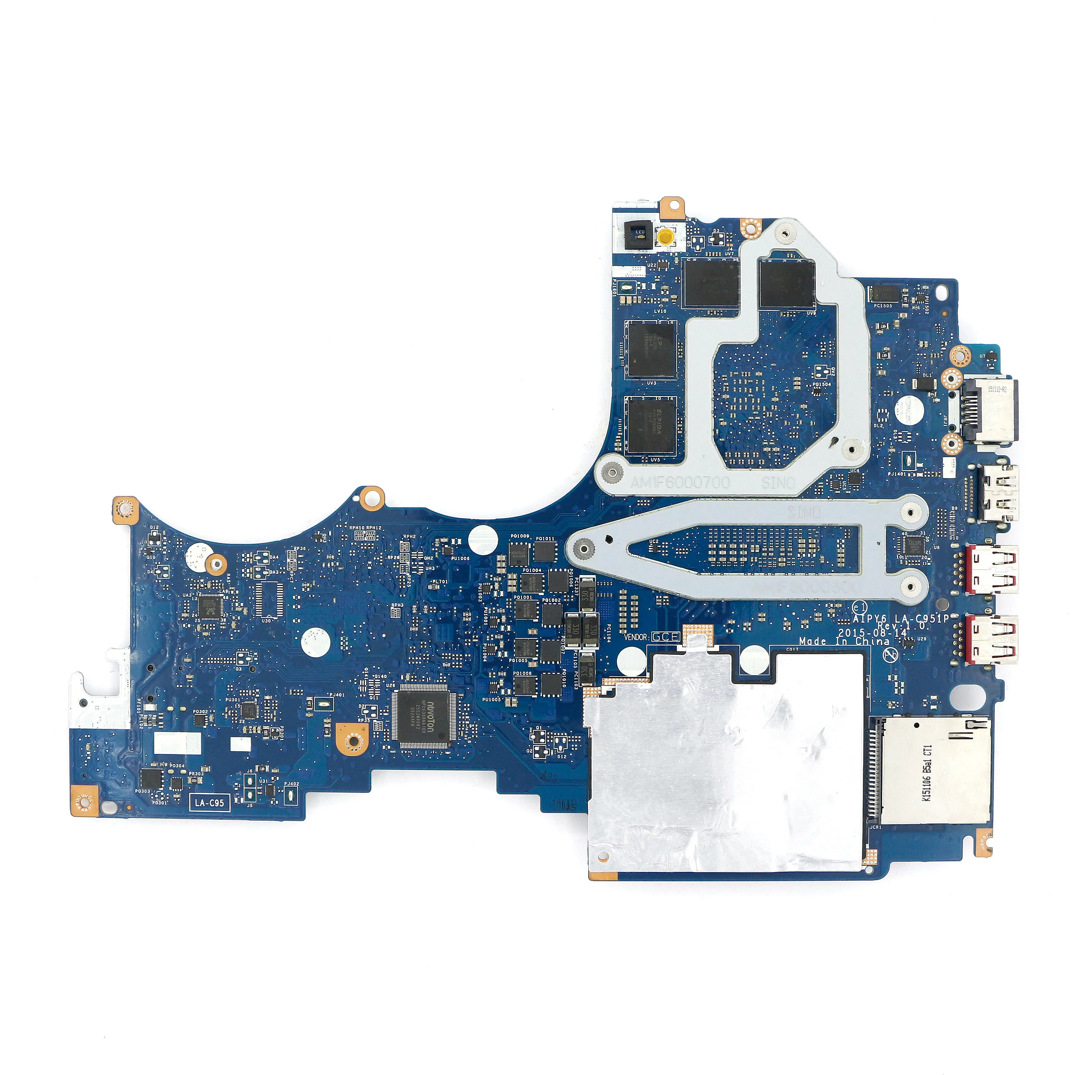 5B20K81624-Дискретная материнская плата AIPY6 LA-C951P Вт/i7-6700HQ 2 6 ГГц CPU + R9 M375 GPU для Lenvo Yoga