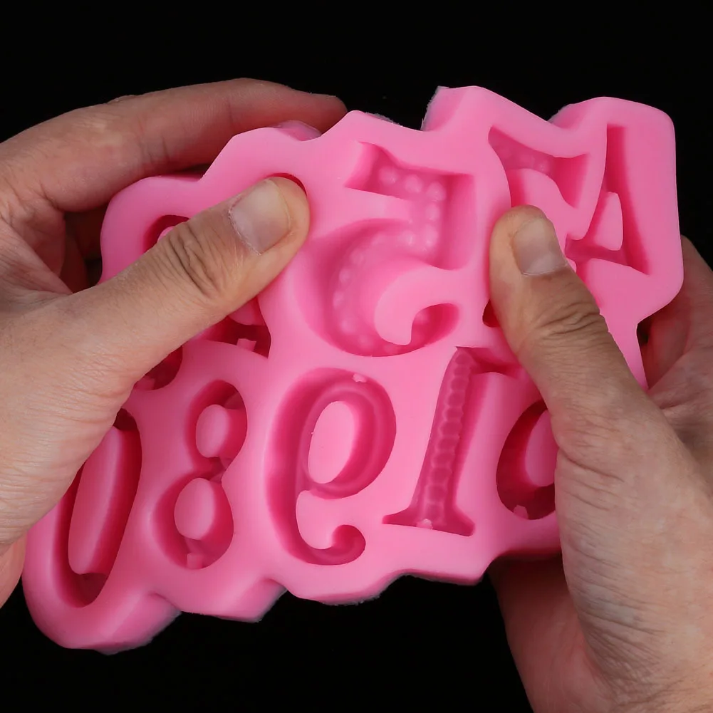 

Silicone Letter Mold and Number Candy Molds 0-9 Number Love For Handmade Chocolate Molds Happy Birthday Cake Decorations