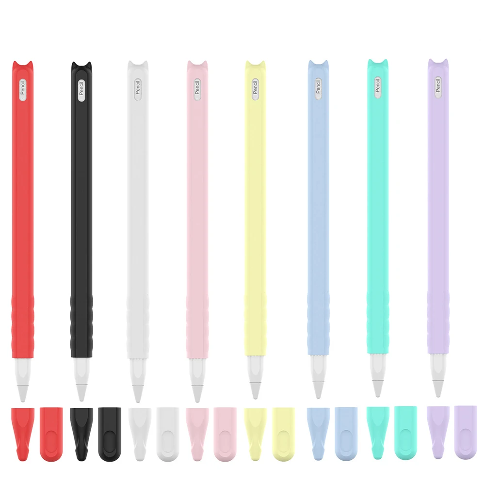 Мягкий силиконовый чехол капельница для Apple Pencil 2 iPad Pro полная защита 2019|Стилусы