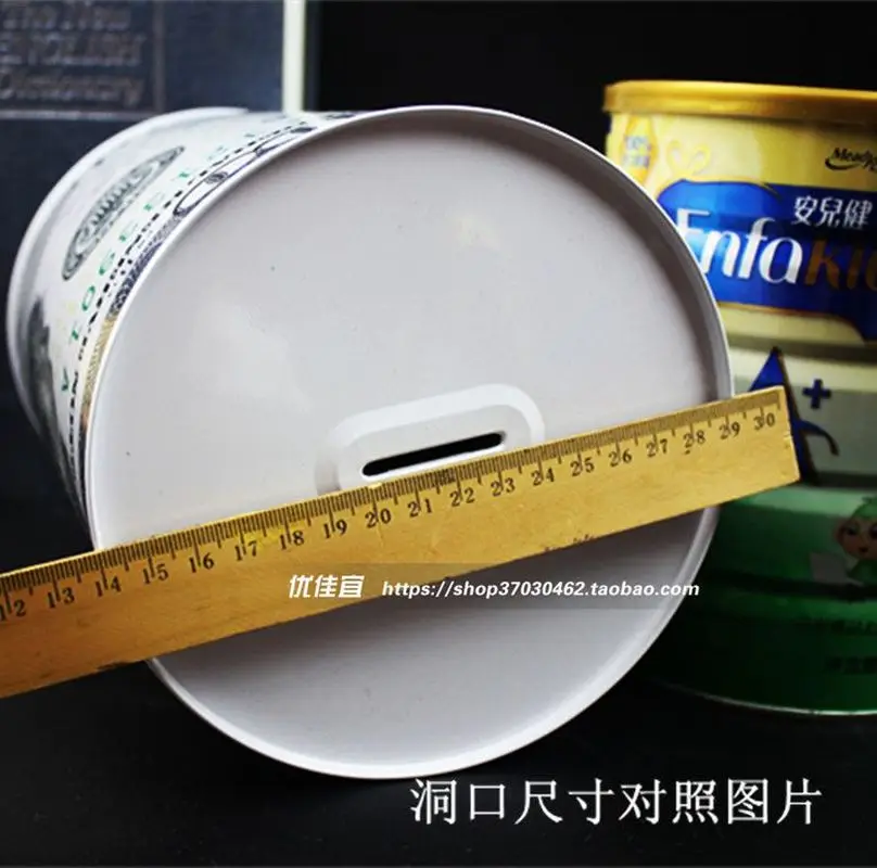 Креативный металлический цилиндр свинья копилка для экономии украшения дома