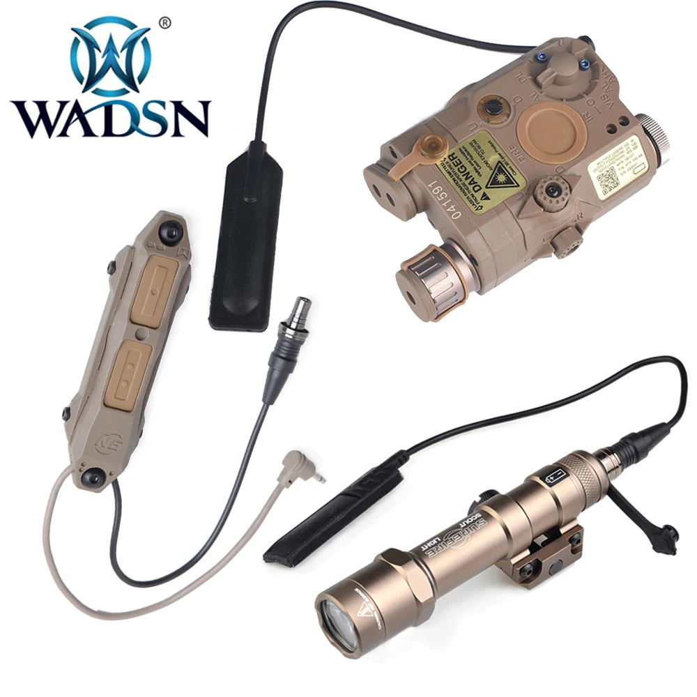 WADSN Softair вспышка светильник доставка SF Сезон осень зима M600B мини Скаут + LA PEQ15 RED Dot