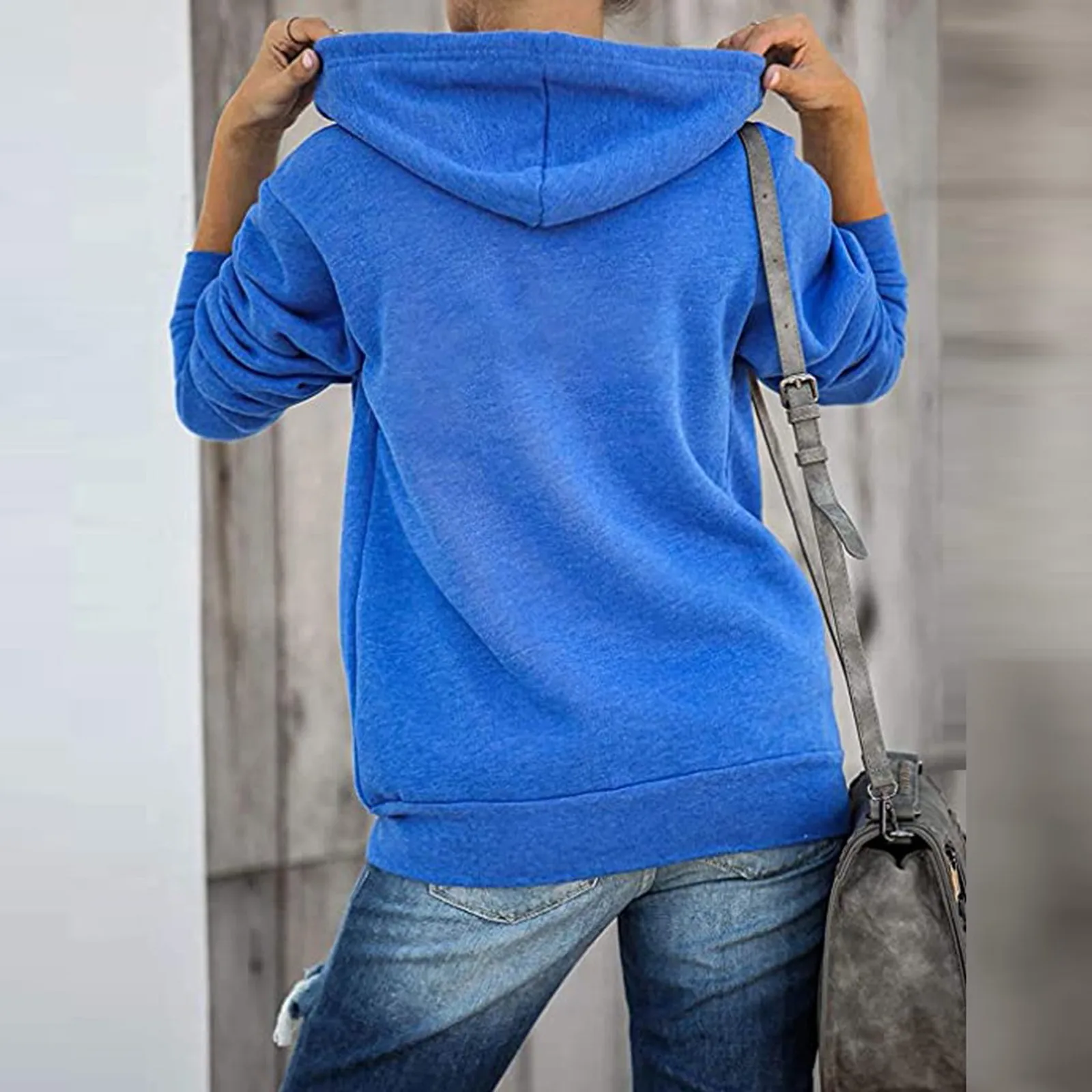 Women Sweetshirts Hooded Sweatshirt Fashion Hoodie Full Zip Long Sleeve Lightweight S Pockets Jacket Coat Худи Y2k Ropa Mujer