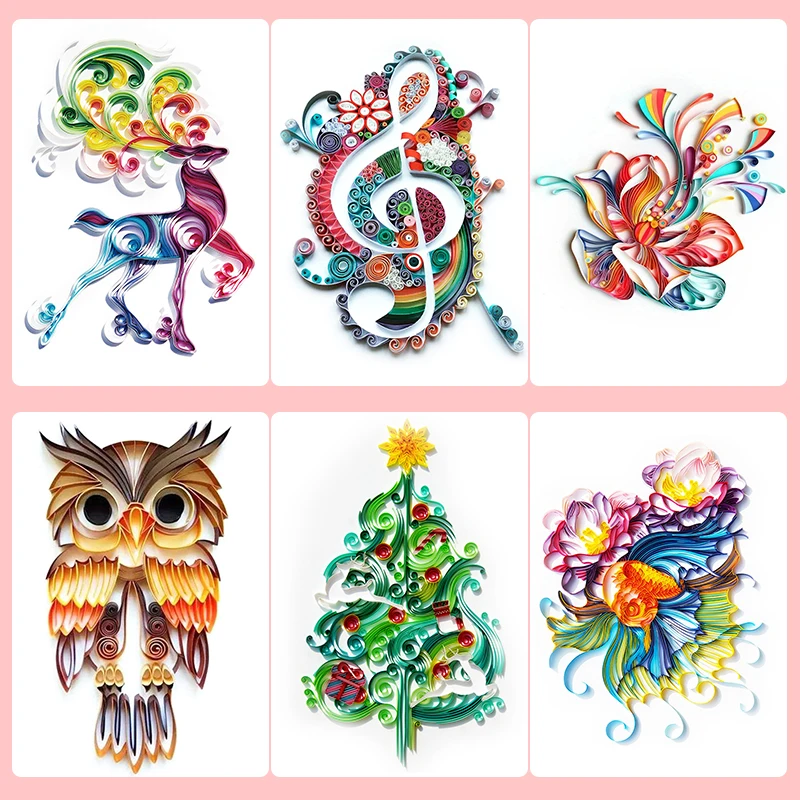 Новый оригинальный набор бумаги для квиллинга бумага А4 цветок оригами материал