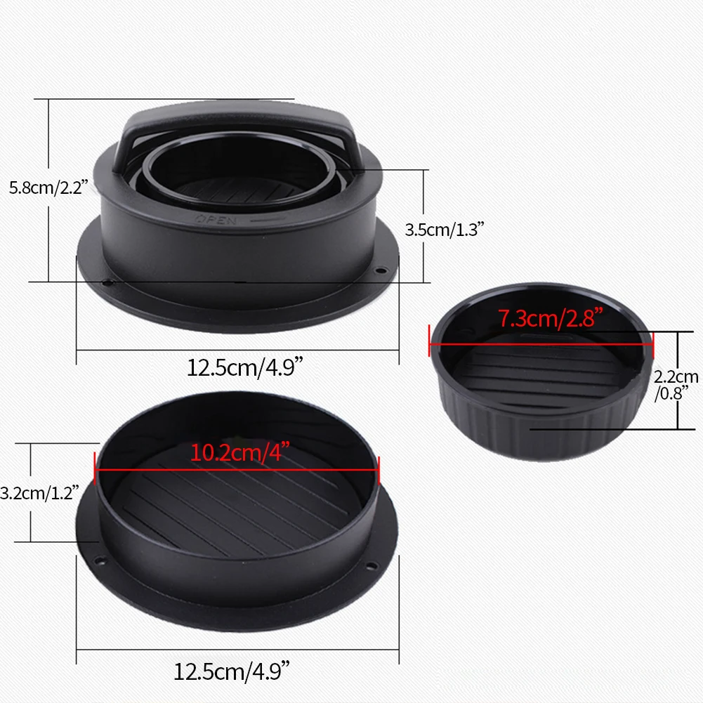 

Kitchen Round Shape Hamburger Press Food-Grade ABS Hamburger Meat Beef Grill Burger Press Patty Maker Mold Mould Kitchen Tool