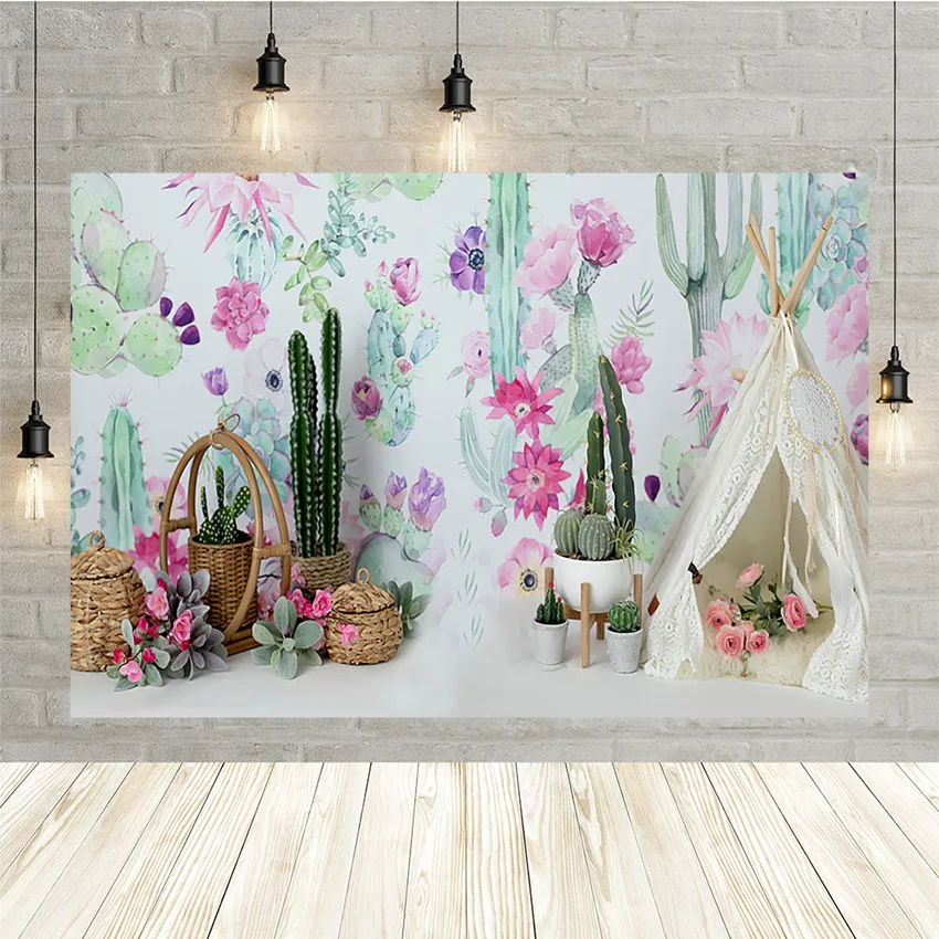 Красочный цветочный фон Mehofond Mexcio для фотосъемки на тему дня рождения для девочек Декорации для фотостудии