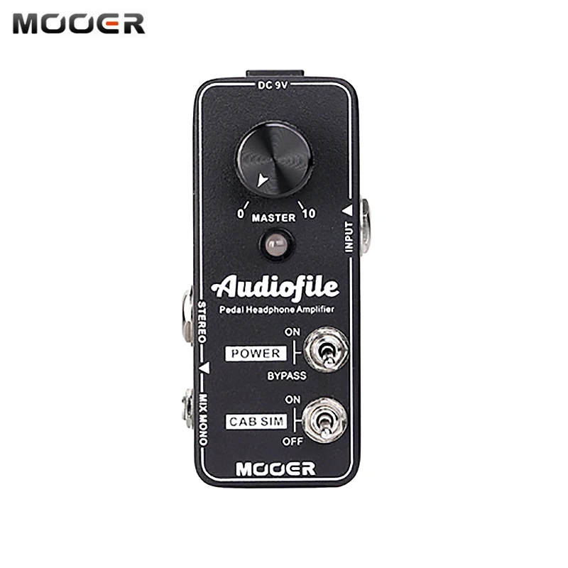MOOER Audiofile Headphone Amplifier Effect Pedal True Bypass Metal Shell Built-in Analog Speaker Cabinet Simulation Guitar Pedal