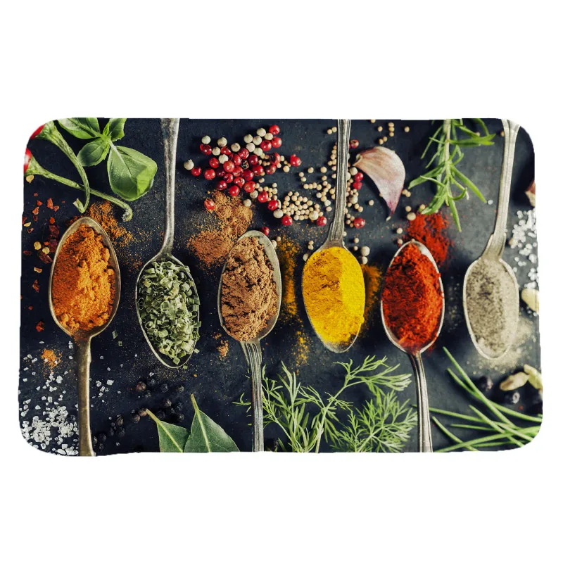 

Kitchen Season Strawberry Printing Pattern Kitchen Entrance Door Mat Anti-slip Floor Rug Bathroom Area Hallway Free Shipping