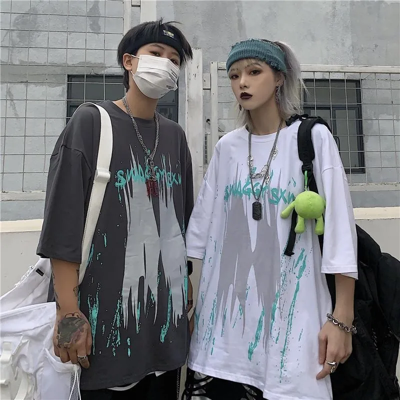 Нижнее пальто NiceMix с весной и осенью Корейская версия РЕТРО ПРИНТ граффити