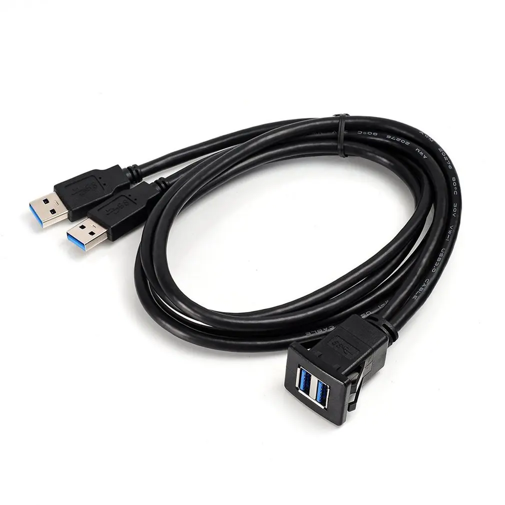 1 м/2 м Разъем Кабель USB 3 0 Авто Флеш крепление штыревой к женскому удлинитель