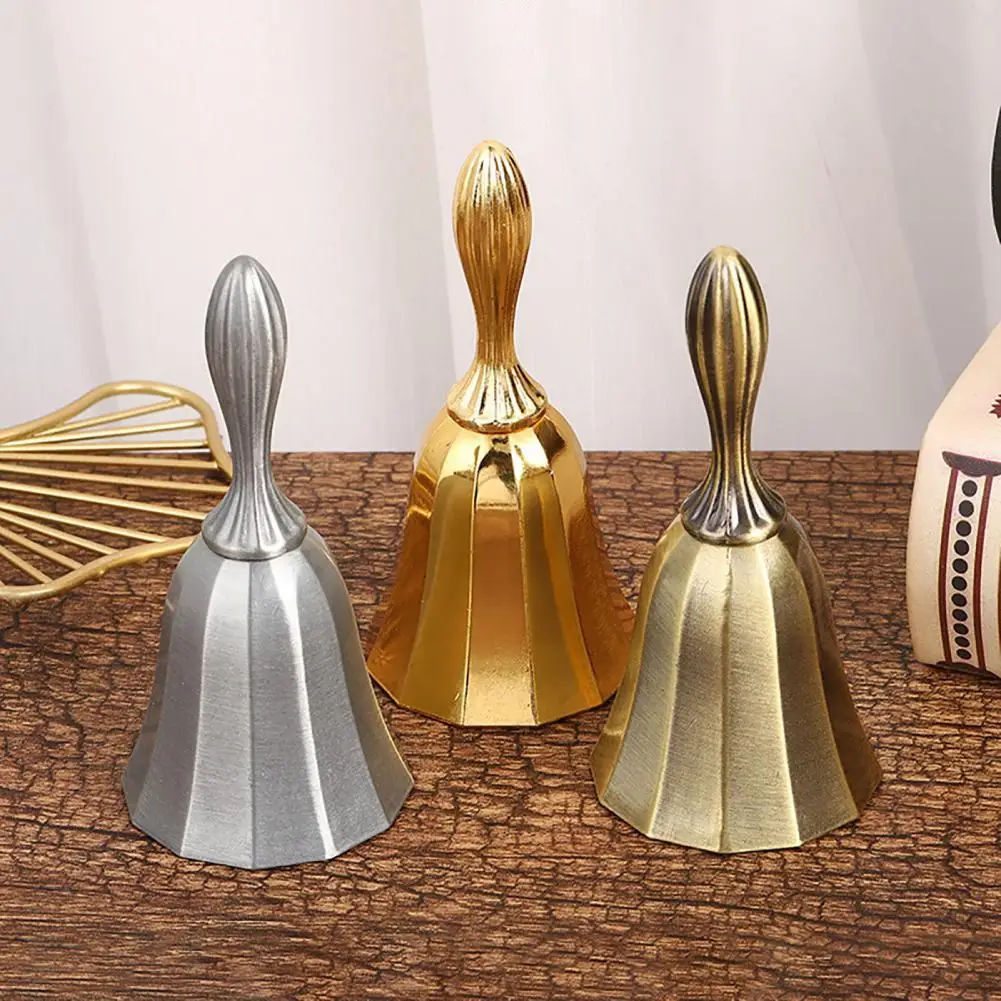 

Portable Call Bell Widely Use Zinc Alloy Solid Decorative Dinner Handbell for Home