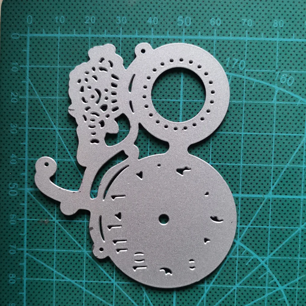 Часы с номерами металлические формы для резки сделай сам трафарет украшения