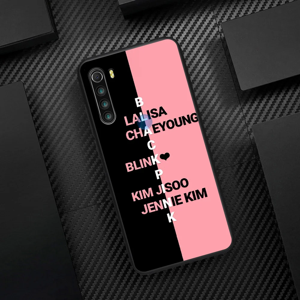

BLACKPINKS Phone Case Cover Hull For XIAOMI Redmi 7 7A 8 8A 9 9C Note 6 7 8 9 9S K20 Pro K30 black Shell Tpu Bumper Painting