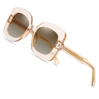 Солнцезащитные очки AOFLY Женские квадратные, винтажные, с заклепками, UV400