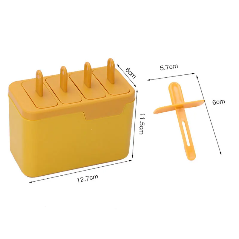 

Ice Cream Mold Solid Color Long-handled Popsicle Ice Mold Simple PP Household Eco-Friendly Convenient DIY Magic Makers Mold