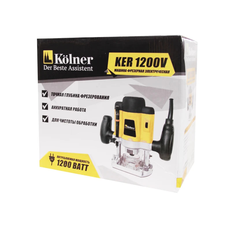 Фрезер электрический Kolner KER 1200V (мощность 1200 Вт Скорость холостого хода от 15000 до 30