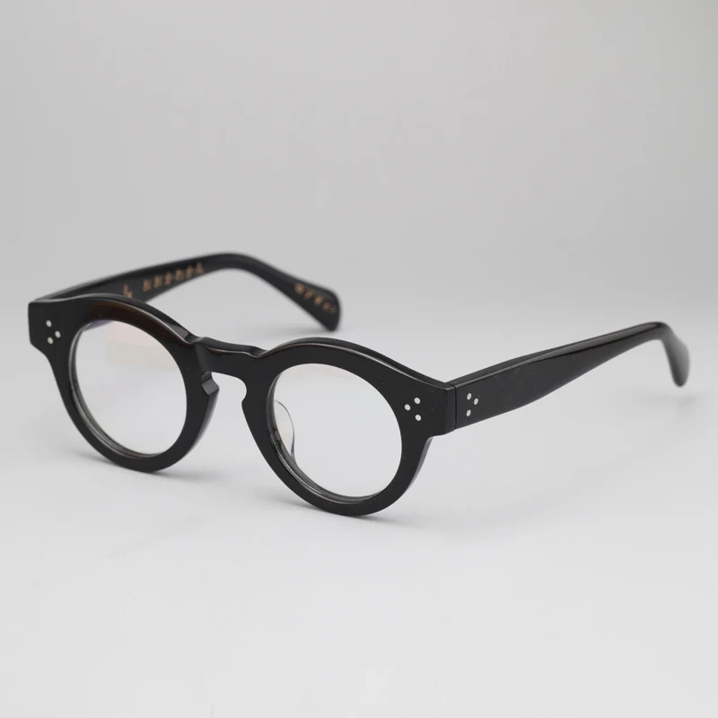 

Zerosun Oval EyeGlasses Frame Male Black Glasses Men Reading Glasses Anti Blue Reflection Small Spectacles Tortoise Nerd Acetate