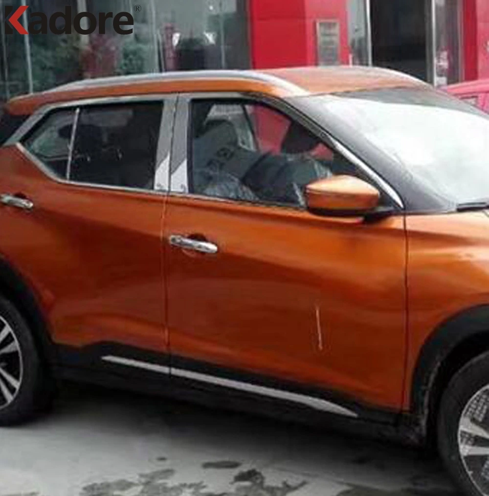 Крышка столба окон из нержавеющей стали для Nissan Kicks 2017 2018 2019 декоративная отделка