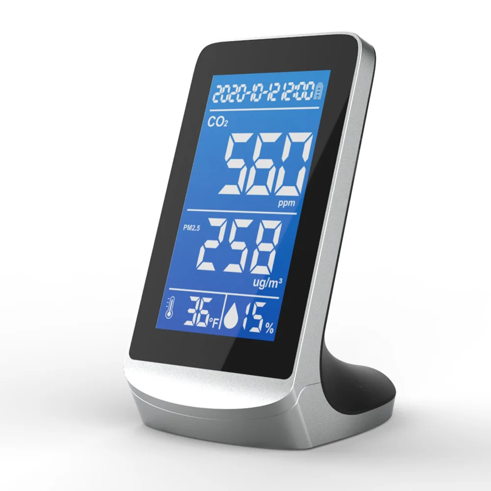 

Multifunctional Air Quality Analyzer CO2 Meter Detector Digital PM2.5 Temperature Humidity Monitor Infrared NDIR Detector