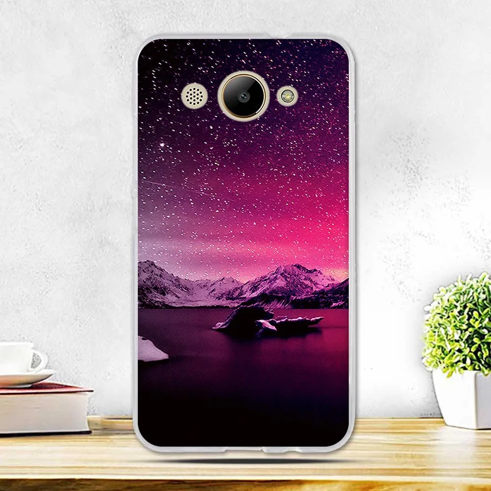 Мягкий ТПУ чехол с цветочным рисунком для huawei Y3, чехол для huawei Y3 MT6737M CRO-L02 CRO-L22, 5,0 дюймов, Защитные чехлы для телефонов