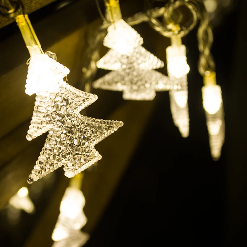 

Светящаяся гирлянда для рождественской елки Toprex, 10 м, светодиодная вечерние рлянда с теплым белым светом, праздничное украшение, уличная ги...