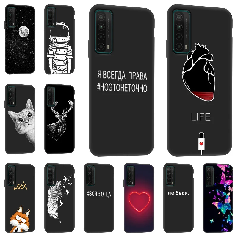 Honor 10 Lite Case For Huawei P Smart 2021 2019 Funda Honor10 10i 10X Lite 50 Pro 20 Lite Cases Silicon Space Cover PSmart Z Bag