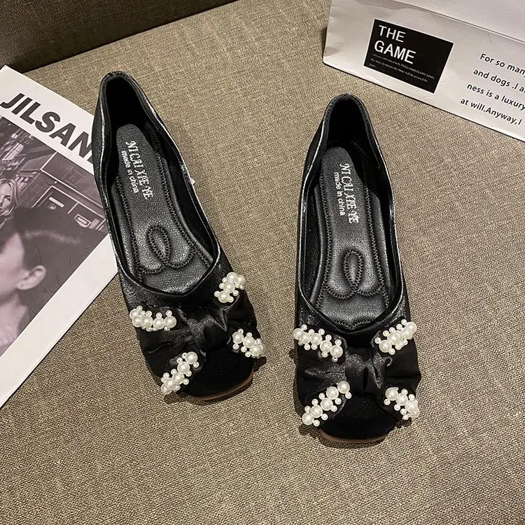 

Summer Shoes Ladies Soft All-Match Round Toe 2021 Fashion Women's Slip-on Casual Female Sneakers Elegant Flats Bow-Knot Boat