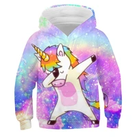 3d unicorn autumn and winter hoodies polyester sweatshirt boys girls unicorn hoodies kids hooded hoody unicornio sport clothes