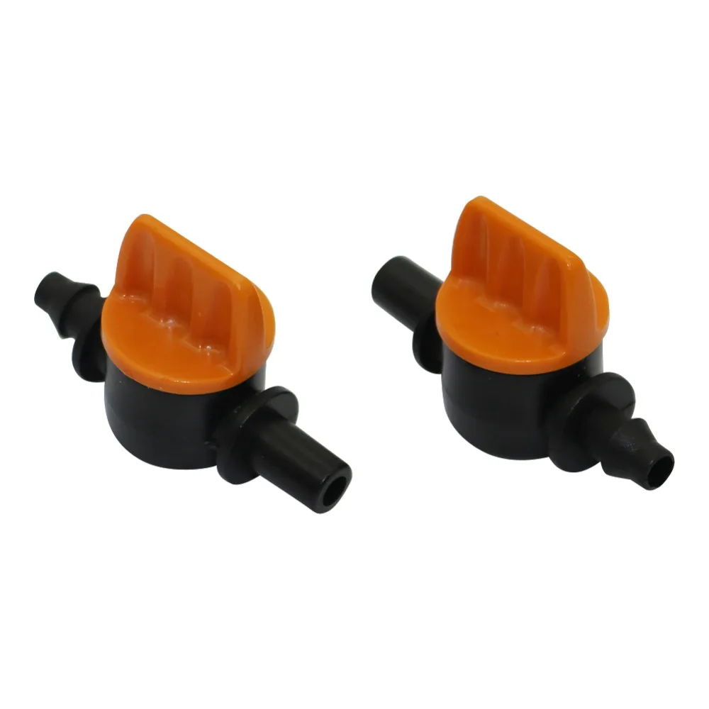 6mm To Barbed 4/7mm Interface Miniature Valves Waterstop Hose End Connectors Switch Coupling Garden irrigation Hose Valve 5 pcs images - 6