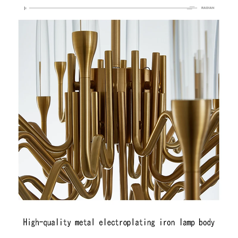 Люстра в европейском стиле для гостиной итальянская лампа современный