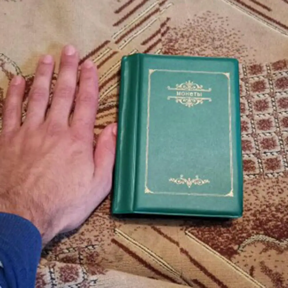 Альбом для монет с 120 кармашками книга коллекционирования Мини Пенни держатель