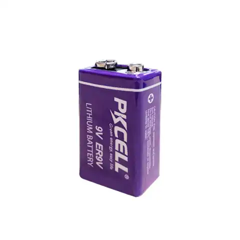 1 шт. PKCELL ER9V 1200 мАч 9 В Li-SOCl2 литиевые батареи батарея для дыма Сигнализация литий-ионный аккумулятор 6LR61 6F22
