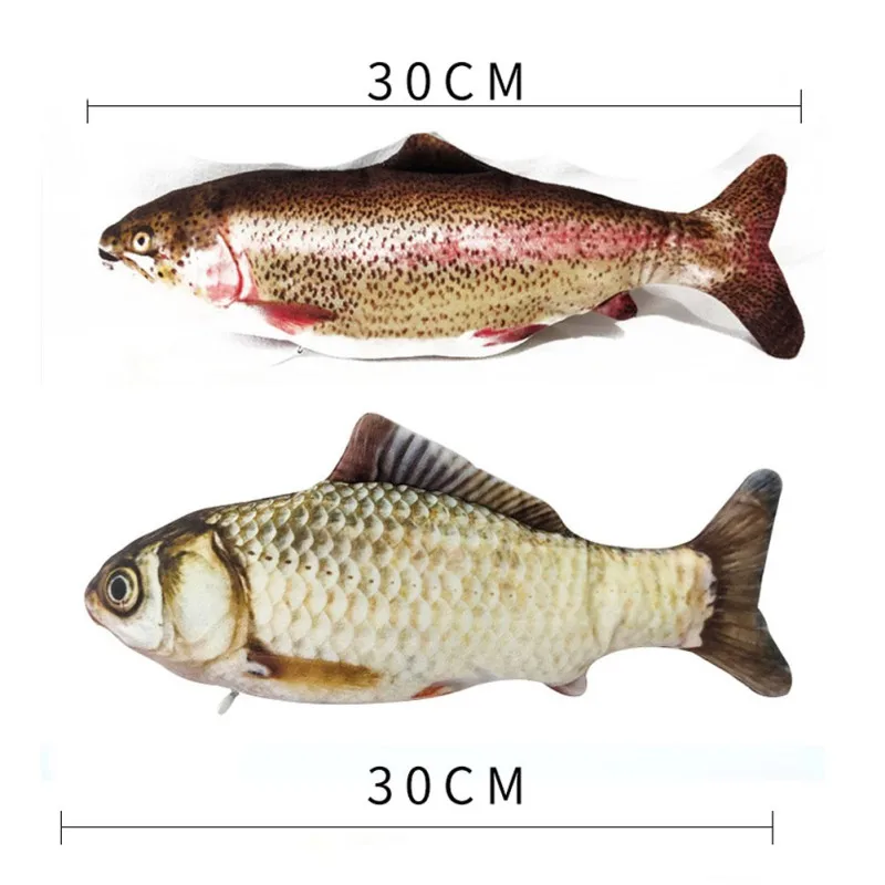 

5 Days to USA 30CM Cat Toy Fish USB Electric Charging Simulation Dancing Jumping Moving Floppy Fish Cat Toy Electronic Fish*