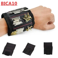 magnetic wristband hand wraps tool bag electrician wrist screws holder bracelet 5rows 10magnets 3rows 6magnets for home repair