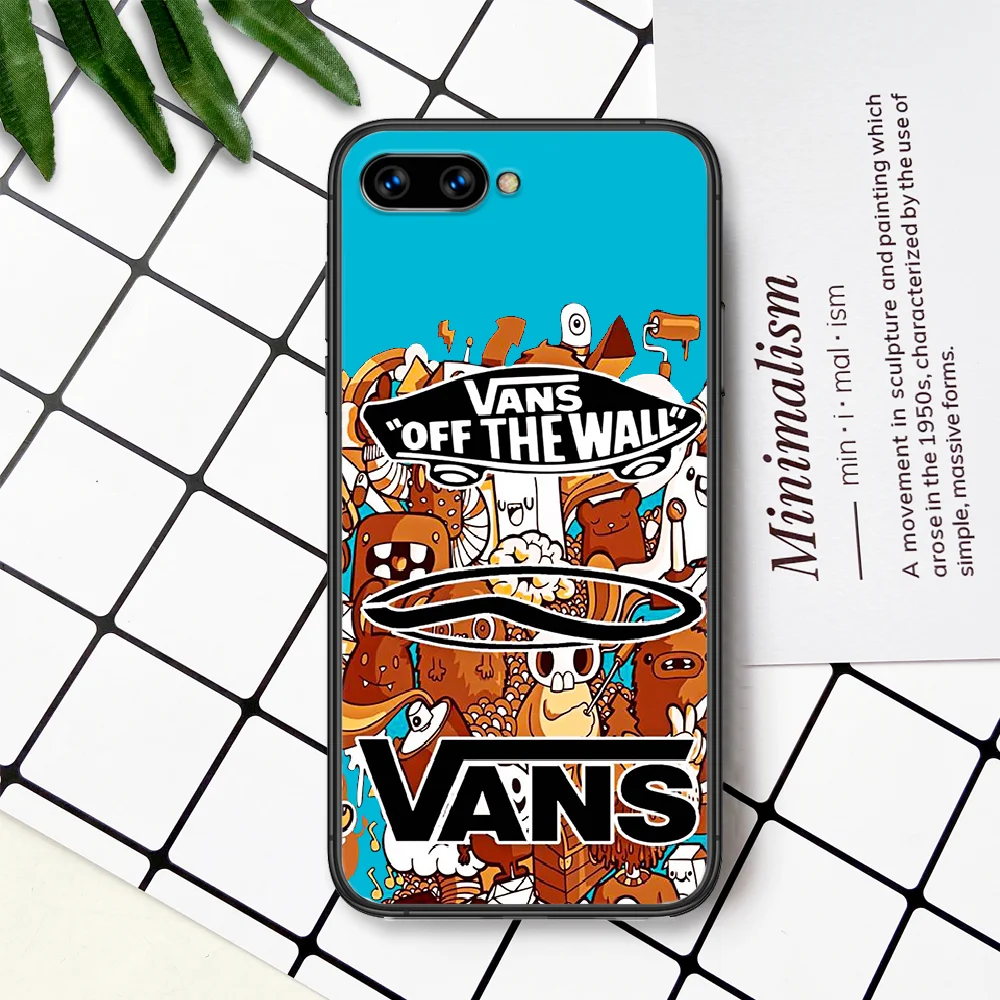 

Trend Skateboard Brand Vansing Phone Case For Huawei Honor 6A 7A 7C 8 8A 8X 9 9X 10 10i 20 Lite Pro Play black Hoesjes Painting