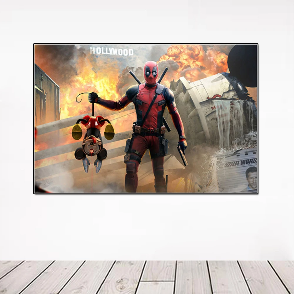 

Marvel Superhero Deadpool Movie Poster And Print Modern Classic Anime Thanos Canvas Painting Wall Art Picture Home Decoration