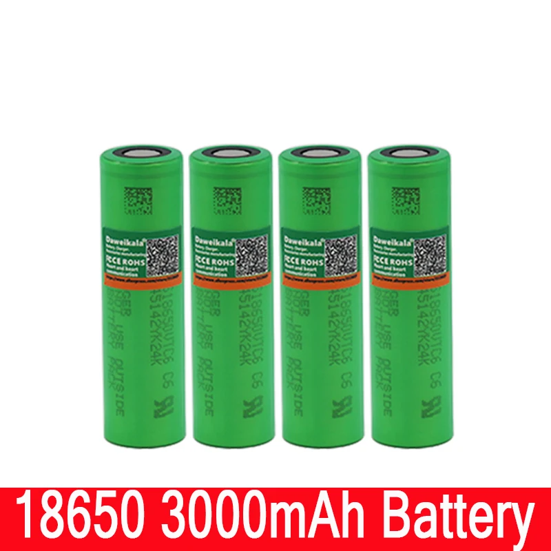 4 шт. 2019/100% оригинал VTC6 18650 V 3000 mAh Li ion 3 7 batera para SONY us18650 vtc6 USO + USB зарядное устройство |