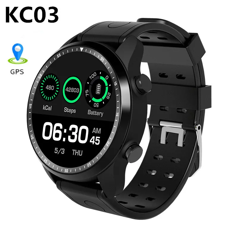 Смарт-часы KC03 с GPS спортивные часы мужские Wi-Fi компас поддержка SIM-карты Bluetooth 4 0