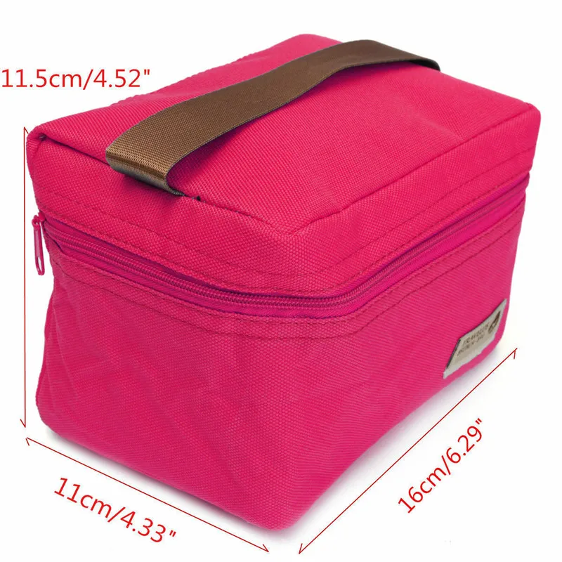 

NoEnName-Null Portable Thermal Insulated Lunch Box Storage Bag Waterproof Picnic Carry Tote