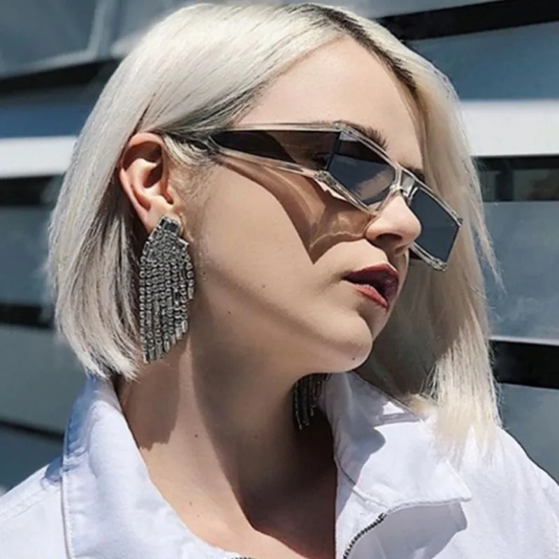 Новые винтажные прямоугольные солнцезащитные очки для женщин и мужчин с