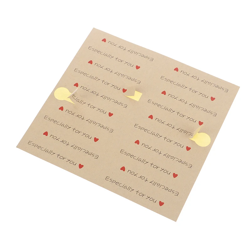 

5Sheets 7.8x1.5cm Especially for You Long Kraft Paper Sticker Scrapbooking Labels Gift Sticker, Self-adhesive DIY Paper Label
