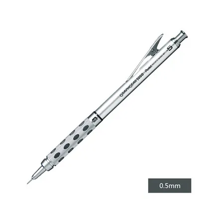 Одна деталь Pentel GraphGear 0,3/0,5/0,7/0,9 мм 1000 Алюминий баррель высокое качество составление механический карандаш - Цвет: 0.5mm  1pcs