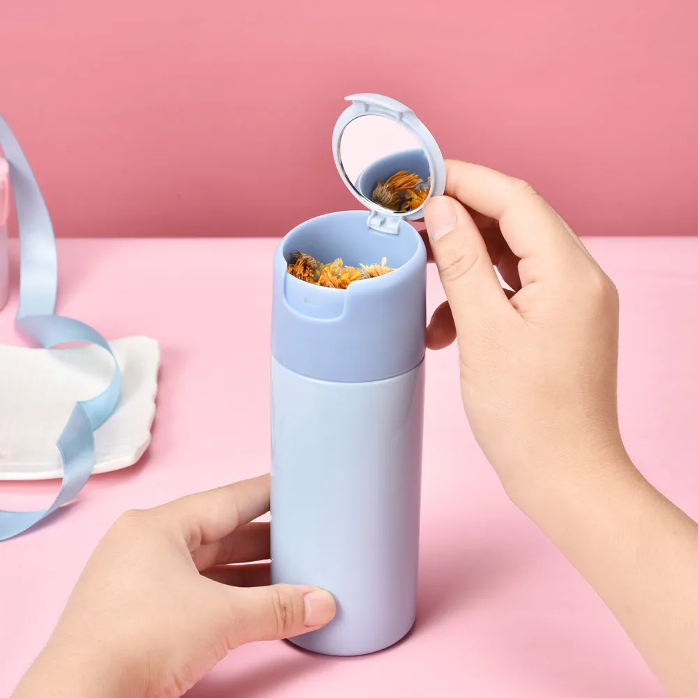 Новая зеркальная крышка для чашки хранения вакуумная фляжка из нержавеющей