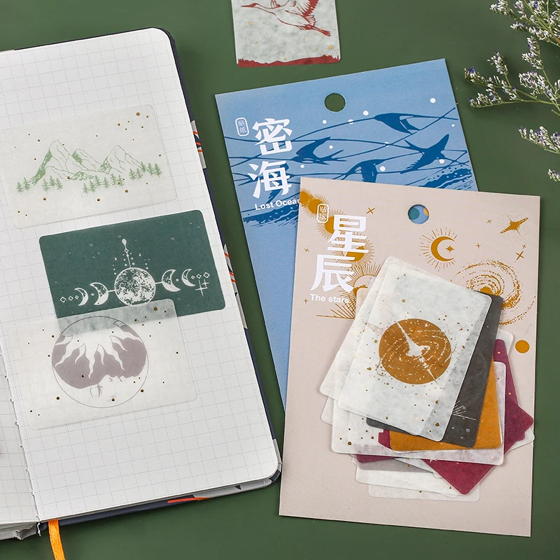 Природа серия журнал записываемые декоративные наклейки Скрапбукинг палка